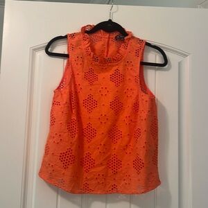 J. Crew eyelet sleeveless top, size small